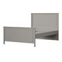 Hanah Home Cama Individual Gris y Roble